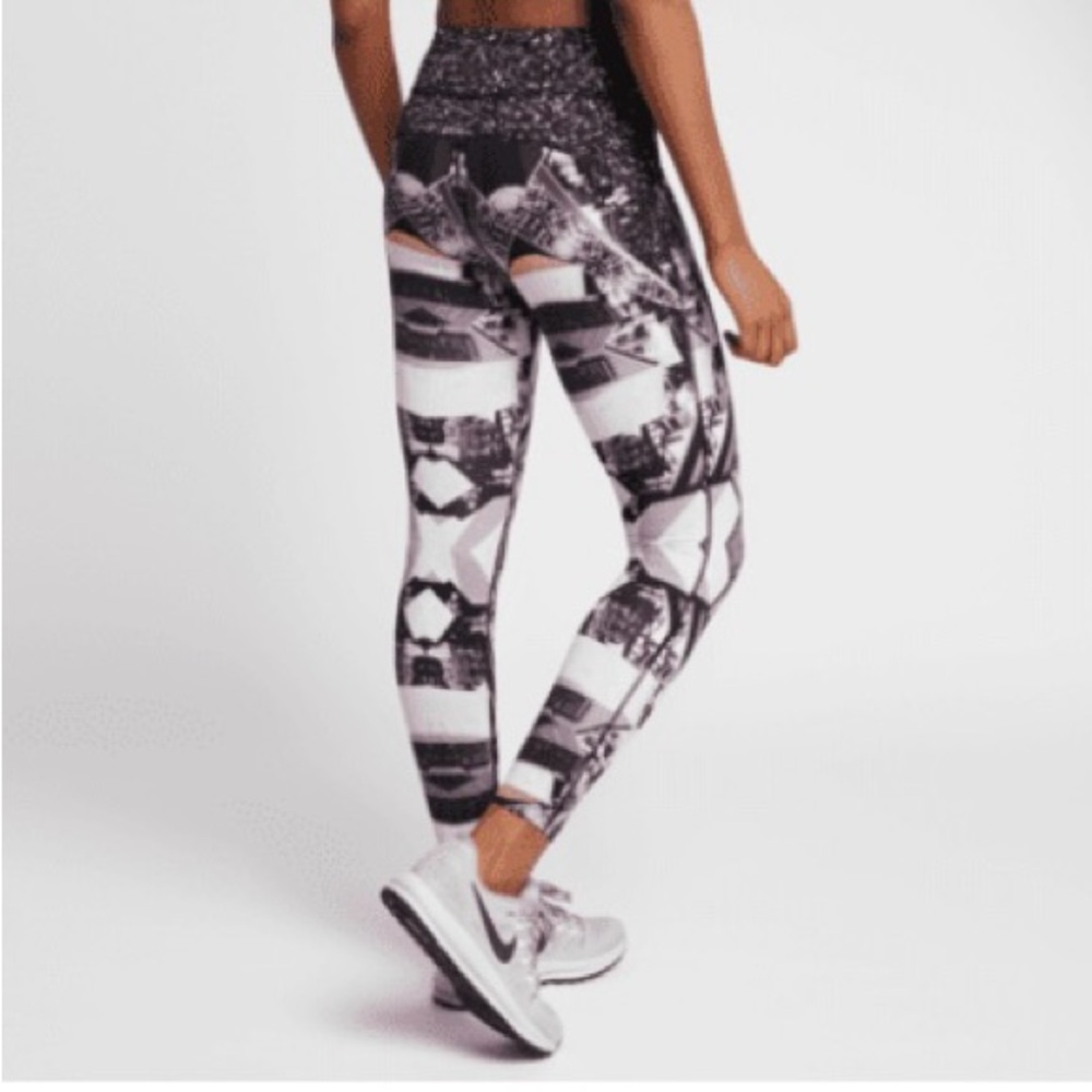 Nike Black and White Dri-FIT Leggings